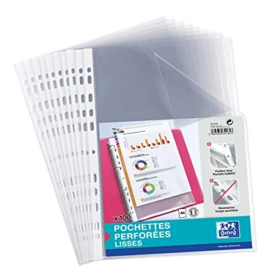 Abbildung von ELBA 400078943 Dekoknöpfe aus 100 Prospekthüllen PP glatt A4 farblos