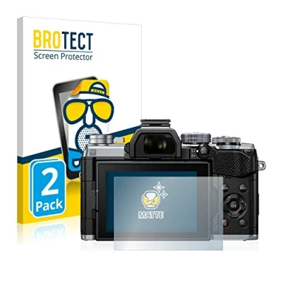 Abbildung von BROTECT Entspiegelungs Schutzfolie für Olympus OM D E M5 Mark III (2 Stück) Matte Displayschutz Folie, Anti Reflex, Fingerprint