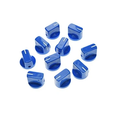 Abbildung von KAISH 10 Stück Gitarre AMP Effektpedal Knobs Pointer Knob mit Satz Schraube Blau