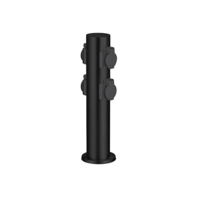Abbildung von BRILLIANT DODY Poller mit 4 Fassungen Farbe schwarz Metall/Kunststoff E27 LED xW