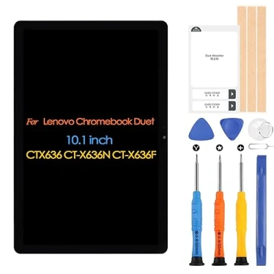 Abbildung von für Lenovo Chromebook Duet CTX636 LCD Bildschirm CT X636F X636N 10,1 Zoll Display Digitizer Touchscreen Assembly mit Werkzeugen