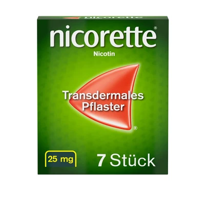 Abbildung von nicorette TX Pflaster 25mg Nikotin zur Rauchentwöhnung 7 St