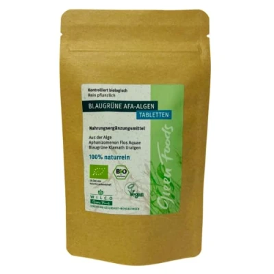 Abbildung von Afa Alge 400 mg blaugrün Tabletten Blister