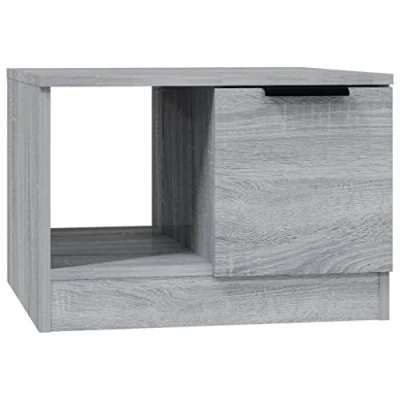 Abbildung von vidaXL Couchtisch Beistelltisch Wohnzimmertisch Kaffeetisch Sofatisch Teetisch Tisch Wohnzimmer Grau Sonoma 50x50x36cm Holzwerkstoff