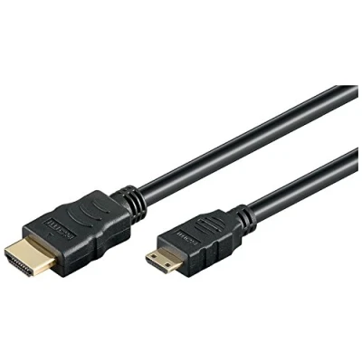 Abbildung von Goobay High Speed Mini HDMI Kabel mit Ethernet schwarz Länge: 5,00 m Adapter, 500 cm