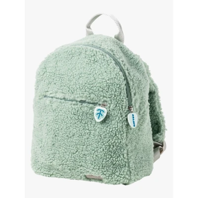 Abbildung von Nattou Rucksack aus weichem Teddy Stoff, Kleiner mit Reißverschluss und spierlerischen Elementen für Kleinkinder, Ca. 23 cm, Lapidou, Polyester, Grün