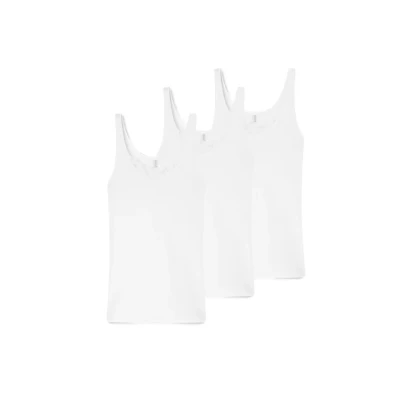 Abbildung von Schiesser 3 PACK Unterhemd/shirt, Damen, Größe: 50, Weiß
