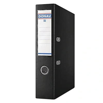 Abbildung von DONAU Master Schwarz Ordner A4 75mm PP Leinenstruktur