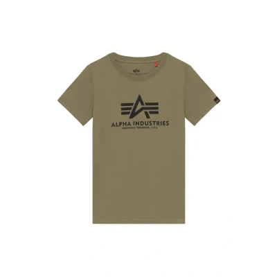 Abbildung von Alpha Industries Tshirt print für Kinder, Größe: 140, Olive