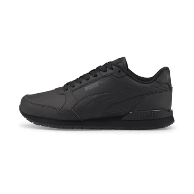 Abbildung von ST Runner v3 Leder Sneakers Jugendliche PUMA Black