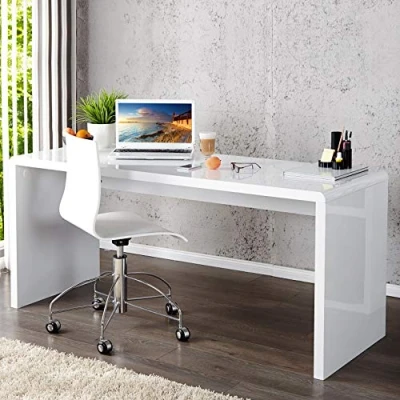Abbildung von CAGÜ Schreibtisch SOHO Weiß Hochglanz 140cm x 60cm