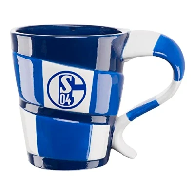 Abbildung von FC Schalke 04 Tasse Kaffeetasse Kaffetasse Schal Blockstreifen