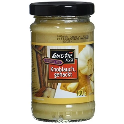Abbildung von Exotic Food Knoblauch, gehackt in Sojabohnenöl, 6er Pack (6 x 100 g)
