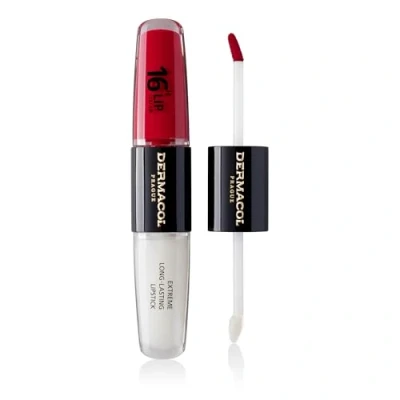 Abbildung von NEU Dermacol 16 Hour Lip Colour, High Pigmentation Gloss, Two Phase Kiss Proof Make up with Matte Finish and Shine, no. 3, Hot Date