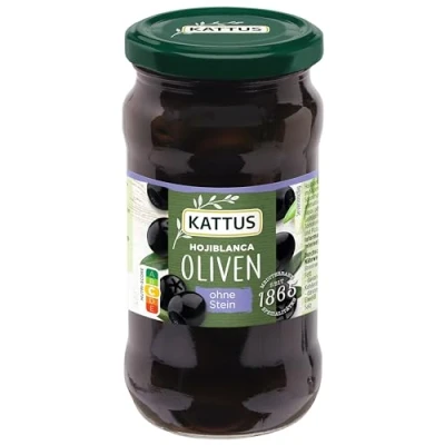 Abbildung von Kattus Spanische schwarze Oliven, entsteint, 160 g