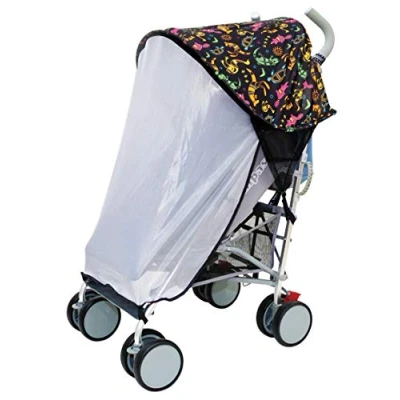Abbildung von Dreambaby F284 Extenda Shade® Kinderwagen Sonnenschutz Sonnenverdeck Sonnendach universal EXTRAGROSS mit Seitenschutz, schwarz