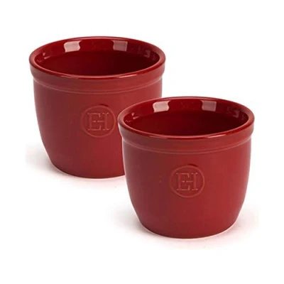Abbildung von Pasteibakje N.8 set 2 stuks H 70mm Emile Henry 4008 34 Grand Cru