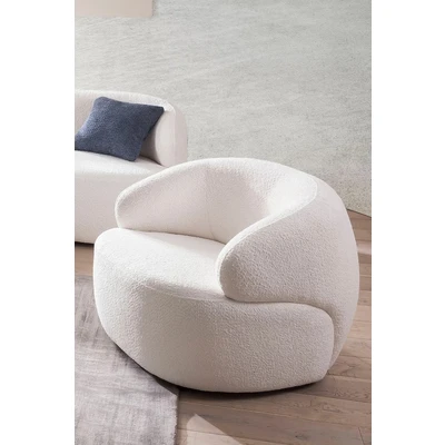 Abbildung von SalesFever Cocktailsessel, Bezug in Bouclé Optik