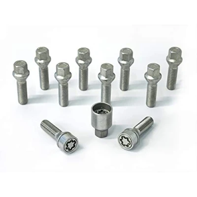 Abbildung von H&amp;R Radschrauben Satz Kegelbund M14x1.50 Länge 35mm 10 Stück inkl. Felgenschloss