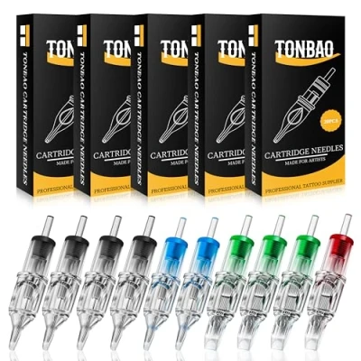 Abbildung von Cartridges Nadeln TONBAO 100 Stück Mixd Cartridge 3RL 5RL 7RL 9RL 5RS 7RS 5M1 7M1 9M1 9RM Round Liner Shader Magnum for Machine Pen
