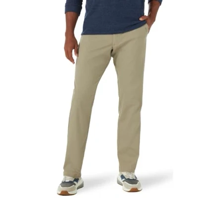 Abbildung von Lee Herren Pantalones Calça Relaxada Extremamente Confortávelللللو لللللال الل للل لو ل وور ال Performance Series Extreme Comfort Relaxed Pants Lässige Hose, Khaki, 40W / 32L