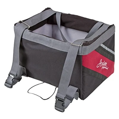 Abbildung von Kerbl Fahrradtasche Axion Schwarz/Rot 38x25x25cm