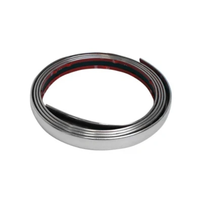 Abbildung von EUFAB Metallschild Zierleiste universal Chrom 2,45m x 21mm