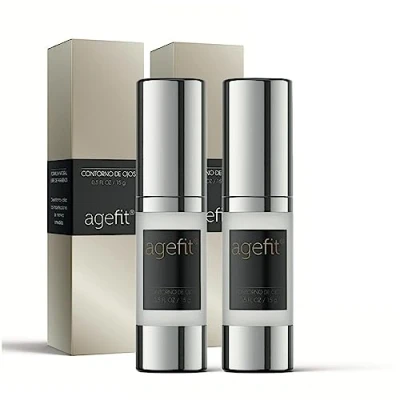 Abbildung von Agefit Anti Aging Serum Gesichtspflege Augencreme zur Minderung von Falten Set 2x 15 ML Mildert Falten, mehr Straffheit, feuchtigkeitsspendend Hautpflege f&#039;ür Frauen und Männer