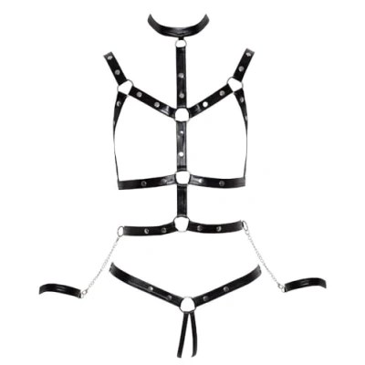 Abbildung von Brustharness plus String ouvert inkl. Handfesseln