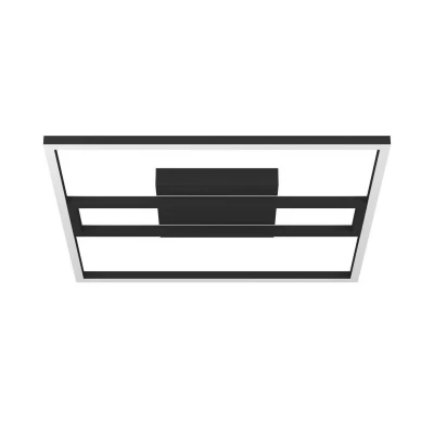 Abbildung von Eglo 900729 Deckenleuchte CALAGRANO Z Alu, Stahl schwarz LED 21W 3000 6500K L:45cm B:45cm H:5cm dimmbar mit Connect Funktion