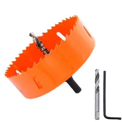 Abbildung von LAIWEI Lochsäge 115mm zum Bohren von Löchern in Holz, Gipskarton, PVC, etc. Scharfes und langlebiges Bohrwerkzeug