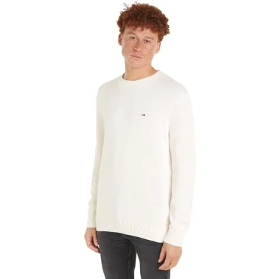 Abbildung von Tommy Jeans SLIM Essentials Strickpullover, Herren, Größe: 3XL, Ancient white