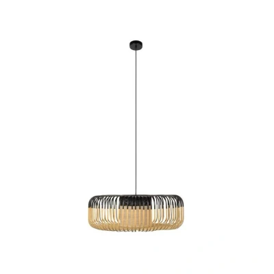 Abbildung von Forestier Bamboo Light XL Pendellampe 60cm schwarz