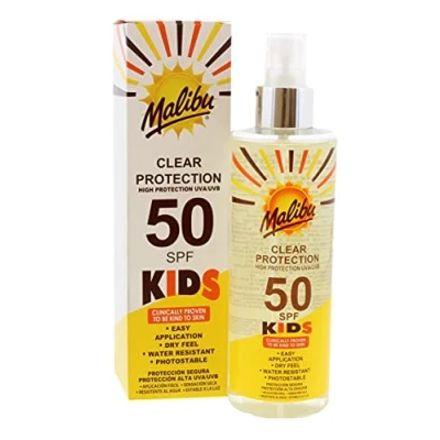 Abbildung von MALIBU 250ML SPF 50 KIDS CLEAR PROTECTION SPRAY