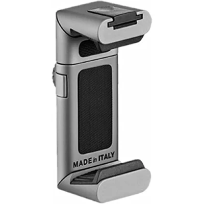 Abbildung von Manfrotto Twist Grip universelle Smartphone Halterung grau/silber matt