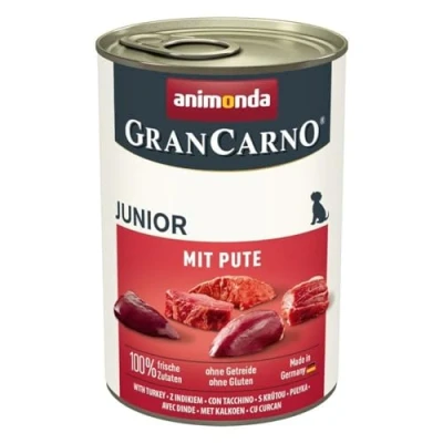 Abbildung von ANIMONDA GranCarno Junior mit Pute Nassfutter für Hunde 400g