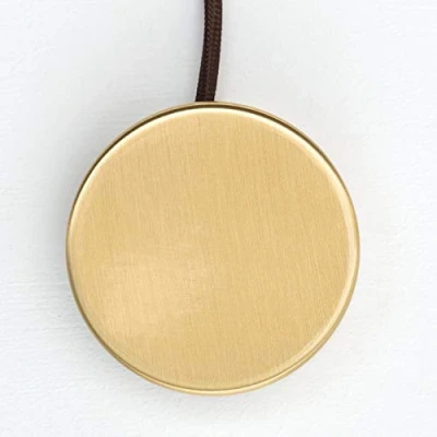 Abbildung von ORION LIGHTSTYLE Verteilerdose aus messing Baldachin Deckendose Rosette Abzweigdose glänzend Abdeckung gold (Bronze)