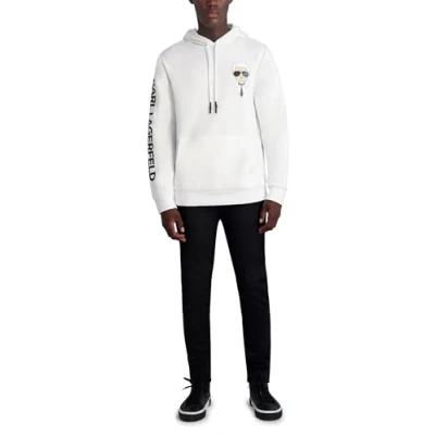 Abbildung von Karl LAGERFELD Herren Character Hoodie Kapuzenpullover, Weiss/opulenter Garten, Small