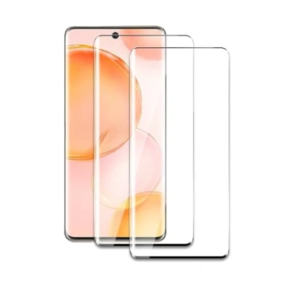 Abbildung von 2 Stück Schutzfolie für Honor 50, 3D Gebogene vollständige Abdeckung Schutzglas Folie, Anti Kratzer, Öl, Bläschen, Einfache Installation
