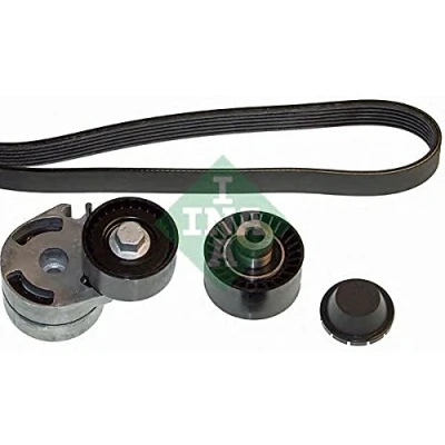 Abbildung von INA 529 0012 10 Keilrippenriemensatz Generatorfreilauf prüfen und ggf. erneuern PEUGEOT: 206 Schrägheck, 407 SW, Limousine, FORD: FIESTA 5