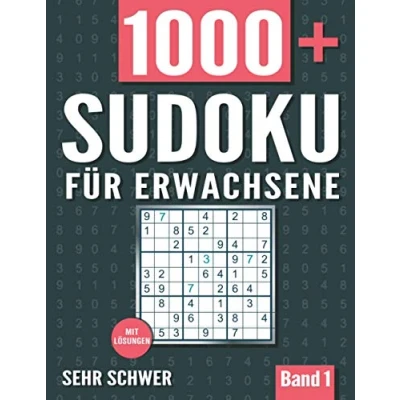 Abbildung von Sudoku für Erwachsene: Heft mit 1000+ Rätseln Schwierigkeit Sehr Schwer Lösungen Band 1