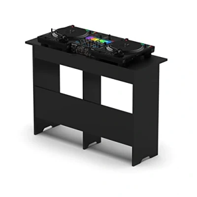 Abbildung von GLORIOUS Mix Station 2 Für Plattenspieler oder CD Player und 1 Mischpult bis zu einer Breite von 14&#039;&#039; einen DJ Controller mit Laptop, Kabelauslässe an der Front den Seitenplatten