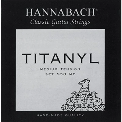 Abbildung von Hannabach 653149 Klassikgitarrensaiten Serie 950 Medium Tension Titanyl 3er Satz Bass