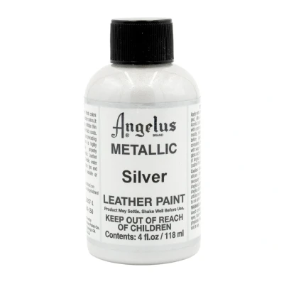 Abbildung von Angelus Lederfarbe Silber 118ml