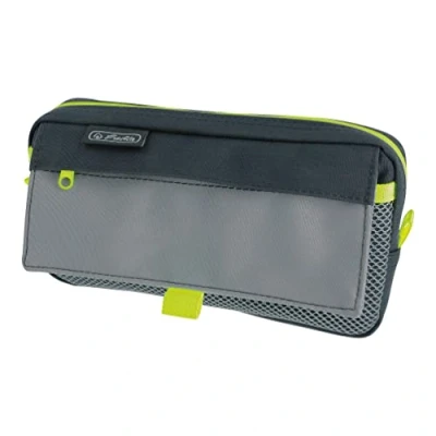 Abbildung von herlitz 50039012 Faulenzer mit 2 Außentaschen, grey/neon, 1 Stück