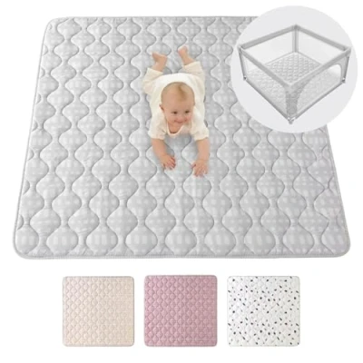 Abbildung von Krabbeldecke für Baby 1,27m, Krabbelmatte, Spielmatte mit Rutschfester Unterseite, Hakuna Matte
