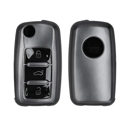 Abbildung von kwmobile Schlüsseltasche Autoschlüssel Hülle für VW Skoda Seat (1 tlg), Schlüsselhülle Silikon Case Schlüssel Cover