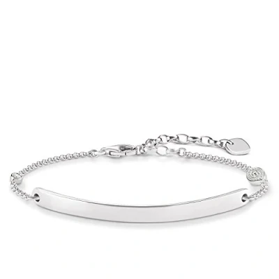 Abbildung von Thomas Sabo Damen Armband Love Bridge 925 Sterling Silber Zirkonia weiß Länge von 14 bis 19 cm Brücke 5 LBA0101 051 L19v