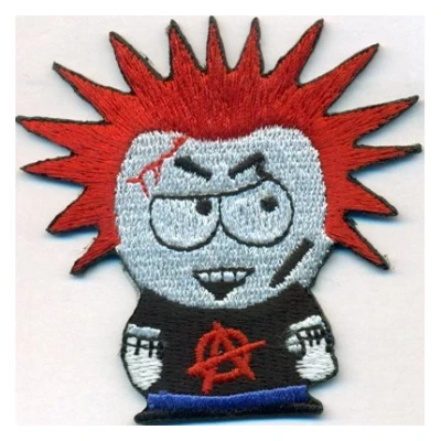 Abbildung von Southpark Anarchy Punk Rockabilly Rocker Biker Heavy Metal Aufnäher Patch