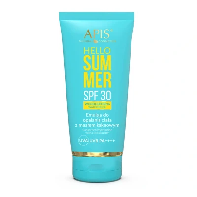 Abbildung von APIS Hello Summer Spf 30, Körperbräuneremulsion mit Kakaobutter 200 ml